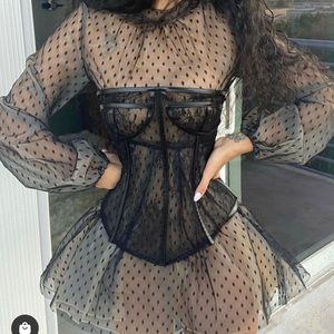 Brand New Sexy Corset Dress 2-Piece